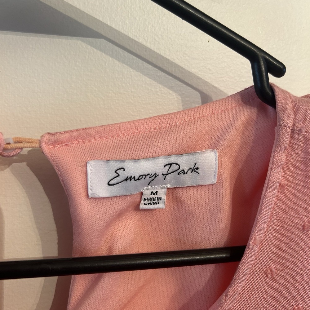 Emory Park Pink Flowy Dress Size Medium Spring Summer Comfortable‎ - Picture 5 of 7